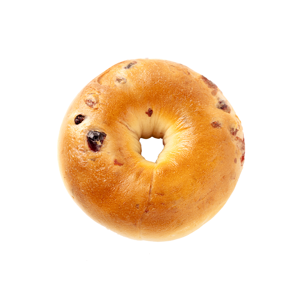 Bagel de cranberry saudável e com baixo teor de gordura Bagel de cranberry saudável e com baixo teor de gordura