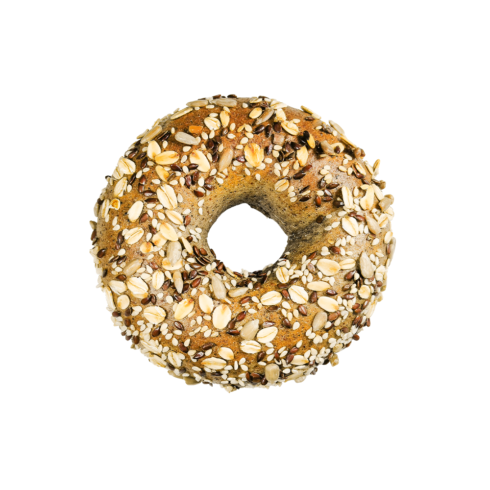 Nutrição Dietética Bagel Multigrãos de Trigo Integral Escuro