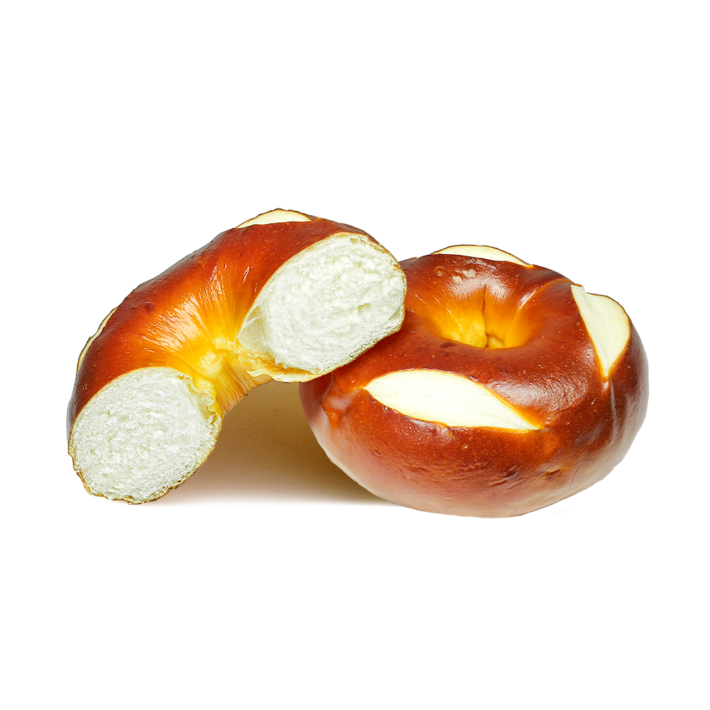 Bagel de pretzel para assar em alta temperatura