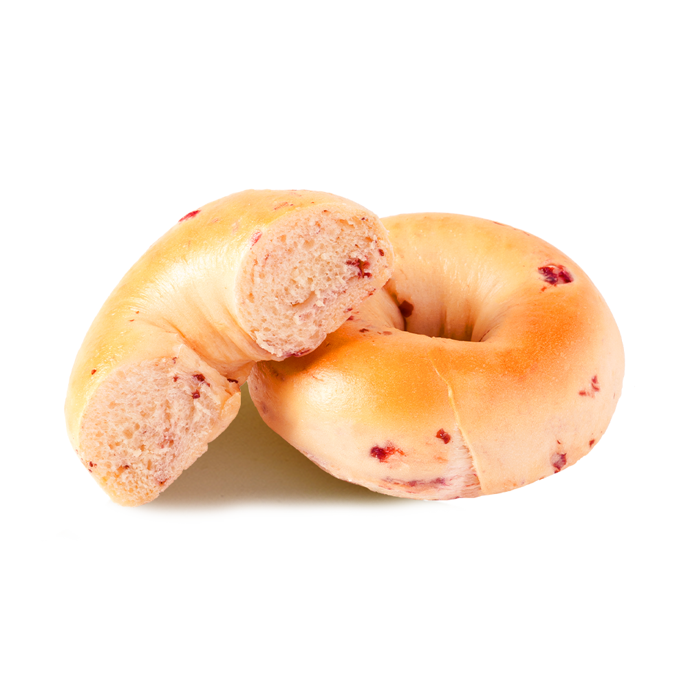 Bagel de cranberry saudável e com baixo teor de gordura
