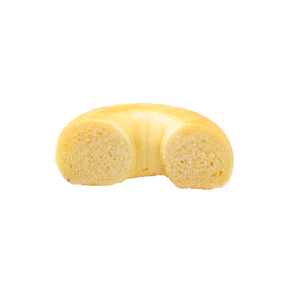 Bagel liso brilhante e quebradiço
